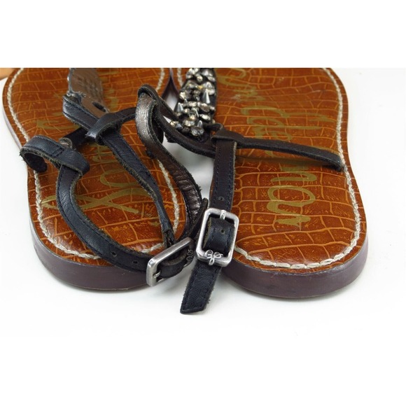 Sam Edelman‎ Sz 6.5 M Black Gladiator Leather Women Sandals GWYENETH - Picture 6 of 8